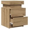 vidaXL Bedside Cabinet Set of 2 Artisan Oak Engineered wood