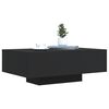 vidaXL Coffee Table Black Engineered wood Low Coffee Table Coffee Table