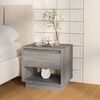 vidaXL Bedside Cabinet Set of 2 Grey Sonoma Engineered Wood Medium