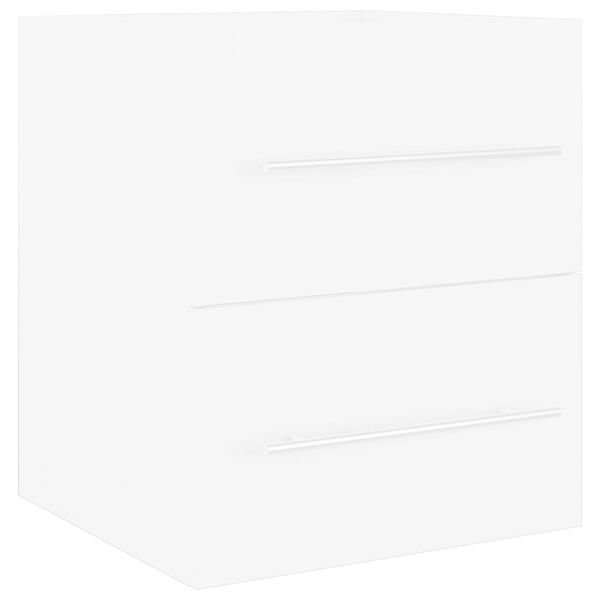 vidaXL Sink Cabinet White Engineered wood 16.1x15.2x18.9 in Sink Cabinet