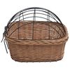 vidaXL Bike Front Basket with Cover 19.7"x17.7"x13.8" Natural Willow