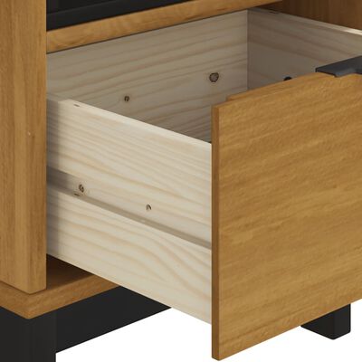 vidaXL Side Table FLAM 19.7"x19.7"x19.7" Solid Wood Pine