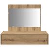 vidaXL Dressing Table Brown 32.68 x 15.75 x 27.56 in Engineered Wood