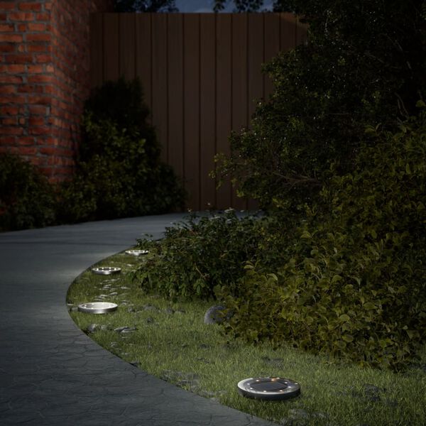 vidaXL Solar Ground Light Set of 12 Black