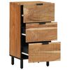vidaXL Sideboard Natural 15.75 x 13.19 x 29.53 in Solid Acacia Wood