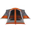 vidaXL Family Tent Tipi 8-Person Grey and Orange Waterproof