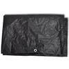 vidaXL Garden Furniture Cover Set of 2 Black Polyethylene Large