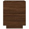 vidaXL Bedside Cabinet Brown Oak Engineered Wood Medium Bedside Cabinet