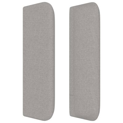 vidaXL Headboard with Ears Light Gray 64.2"x6.3"x30.7"/34.6" Fabric