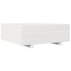 vidaXL Garden Planter White Solid Pine Wood Large Decorative Inlays