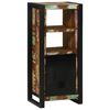vidaXL Bathroom Cabinet with Shelf with Door Brown Solid Reclaim Wood