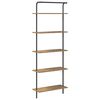 vidaXL Bookshelf artisan oak 60 x 24 x 168 cm Engineered wood