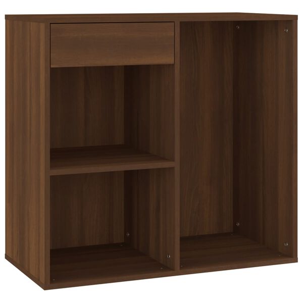 vidaXL Cosmetic Cabinet Brown Oak Engineered Wood 31.5 x 15.7 x 29.5 in