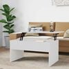 vidaXL Coffee Table High gloss white Engineered wood
