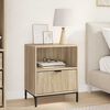 vidaXL Bedside Table Sonoma oak 49 x 36 x 61 cm Engineered wood