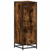 vidaXL Bathroom Cabinet Smoked oak Engineered wood, metal Narrow