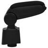 vidaXL Car Armrest Black 4.7"x13.4"x(13.8"-18.5") ABS