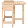 vidaXL Garden Planter Natural Pine Solid Pine Wood Medium Foldable