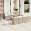 vidaXL Garden Sofa Set Beige