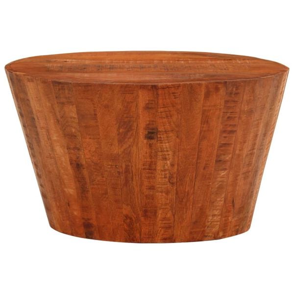 vidaXL Coffee Table Natural Wood Tones Solid Rough Mango Wood Low