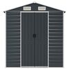 vidaXL Garden Shed Anthracite Galvanized Steel Large Garden Shed