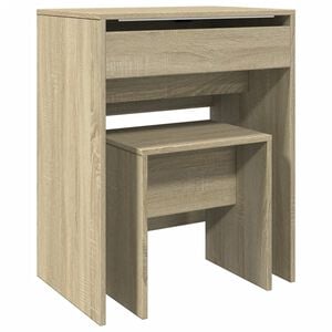 vidaXL Dressing Table Sonoma Oak Engineered Wood Medium Dressing Table