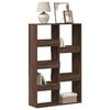 vidaXL Bookcase Brown Oak Engineered Wood Large Modern Sleek