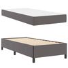 vidaXL Bed Frame with Mattress Grey 39.37 x 78.74 in Fabric