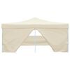 vidaXL Folding Gazebo with 4 Sidewalls 16.4'x16.4' Cream