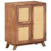 vidaXL Sideboard Wheat finish Solid mango wood, natural cane Medium