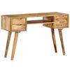 vidaXL Writing Desk Varies by piece Solid mango wood 45.3 x 18.5 x 29.9 in