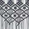 vidaXL Macrame Curtain Anthracite 55.1x94.5" Cotton