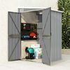 vidaXL Garden Shed Grey Galvanized steel, metal Medium Storage