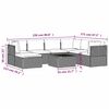 vidaXL Garden Lounge Set Grey, Dark grey
