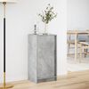 vidaXL Sideboard Concrete grey Engineered wood, glass Medium Sideboard