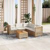 vidaXL Garden Sofa Set Beige