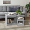 vidaXL Coffee Table Set of 3 Concrete grey Engineered wood Set of 3