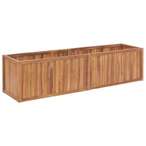 vidaXL Raised Bed Natural Teak