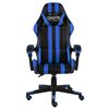 vidaXL Racing Chair Blue and black Faux leather, plywood, steel Medium