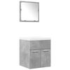 vidaXL Bathroom Furniture Set Concrete Grey, White