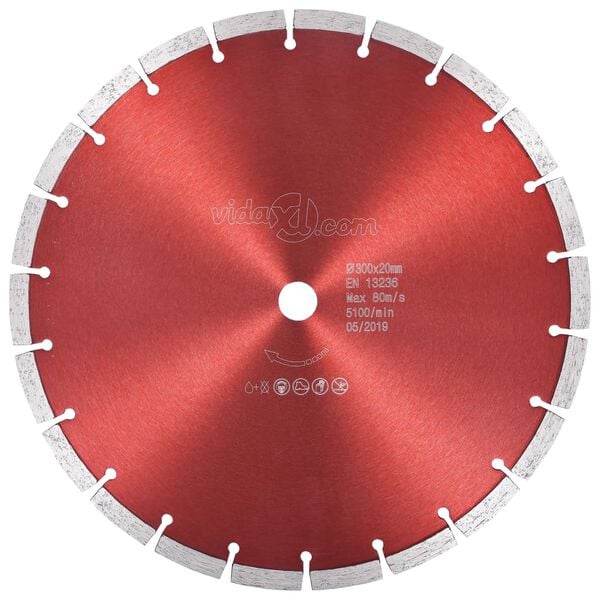 vidaXL Diamond Cutting Disc Steel 11.81 "