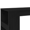 vidaXL Bar Table with Racks Black Oak 90x40x103,5 cm Engineered Wood