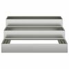 vidaXL Garden Planter Silver 35.43 x 35.43 x 13.78 in Galvanised Steel