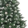 vidaXL Christmas Tree Green & white PVC, steel 180 in tree Foldable