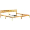 vidaXL Bed Frame Reclaimed Wood Color Solid reclaimed wood, steel Double