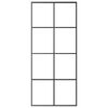 vidaXL Sliding Door with Hardware Set 35.4x80.7" ESG Glass&Aluminium