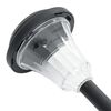vidaXL Solar Pathway Light Set of 12 Black and Transparent