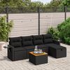 vidaXL Garden Sofa Set Black