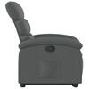 vidaXL Stand Up Recliner Chair Dark Grey Polyester, Metal, Plywood