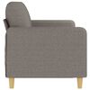 vidaXL 3-seater Sofa Taupe Polyester 3-seater Durable 3-Seater Sofa